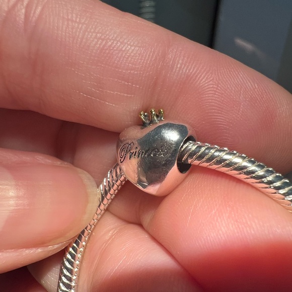 Princess Pink Heart Two-Tone Charm - Picture 6 of 12